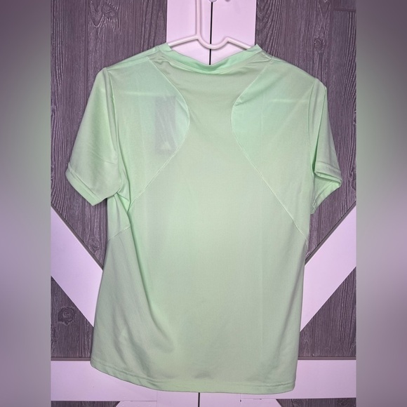 D23.06 NWT Adidas Green Polo Shirt with Triangle Logo - Picture 6 of 6